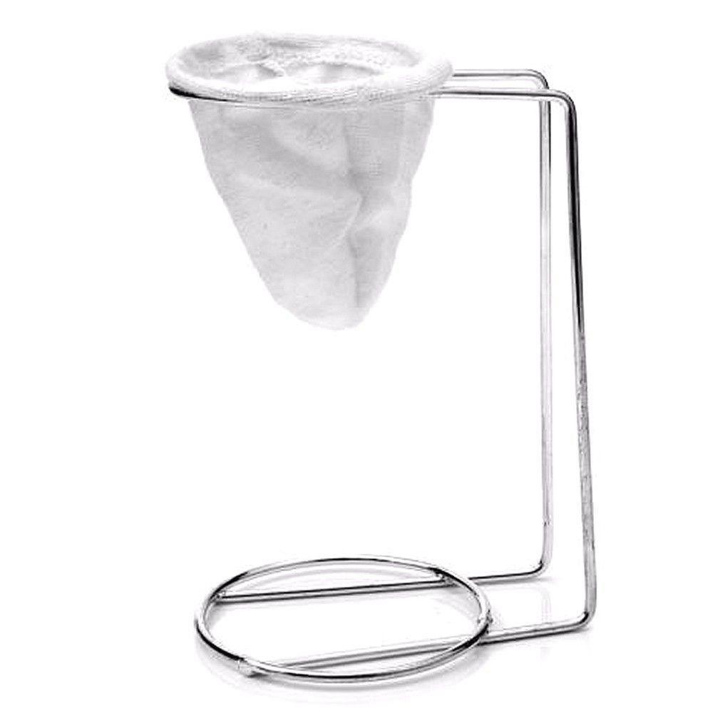 Kit 2 Mini Coador Café Aço Cromado ,Caneca Esmaltada 120Ml - 4