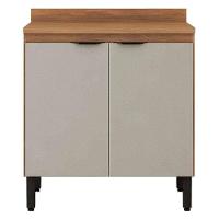 Balcão Firenze 80cm 2 Portas Com Tampo 93221 Demóbile Amendola Touch E Nude - 1