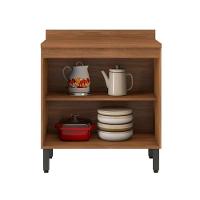 Balcão Firenze 80cm 2 Portas Com Tampo 93221 Demóbile Amendola Touch E Nude - 3