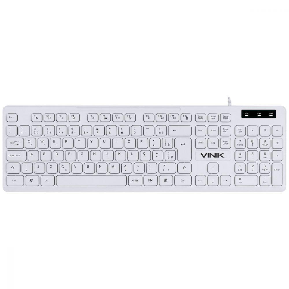 Teclado Chocolate Branco Slim Multimidia 1.8 Metros Usb - Tcb200 - 2