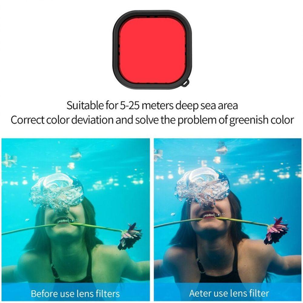 Filtro Mergulho Vermelho para GoPro 9, 10 e 11 Black - 3