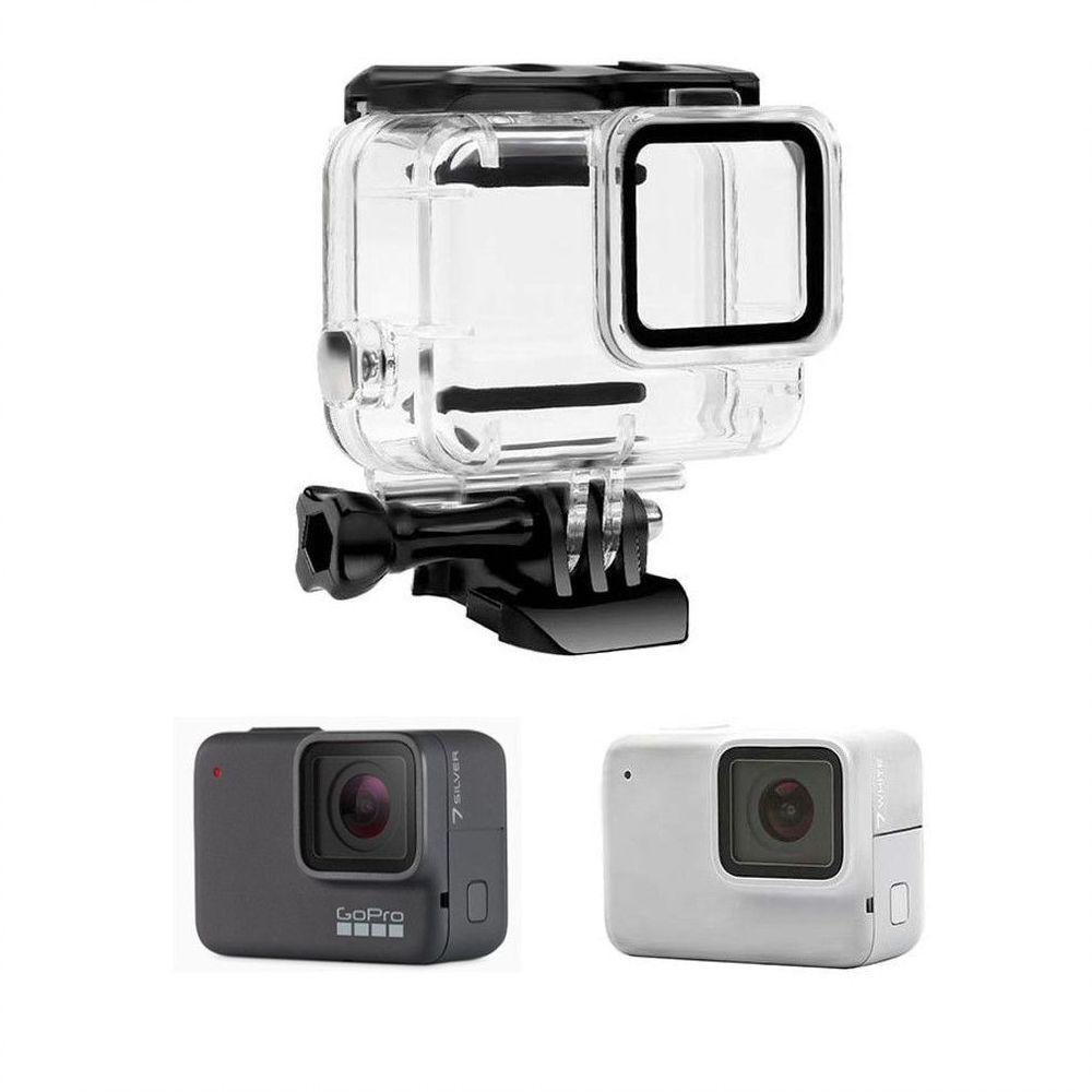 Caixa Estanque Fechada Sem Remoção Lente GoPro 7 White e Silver - 1