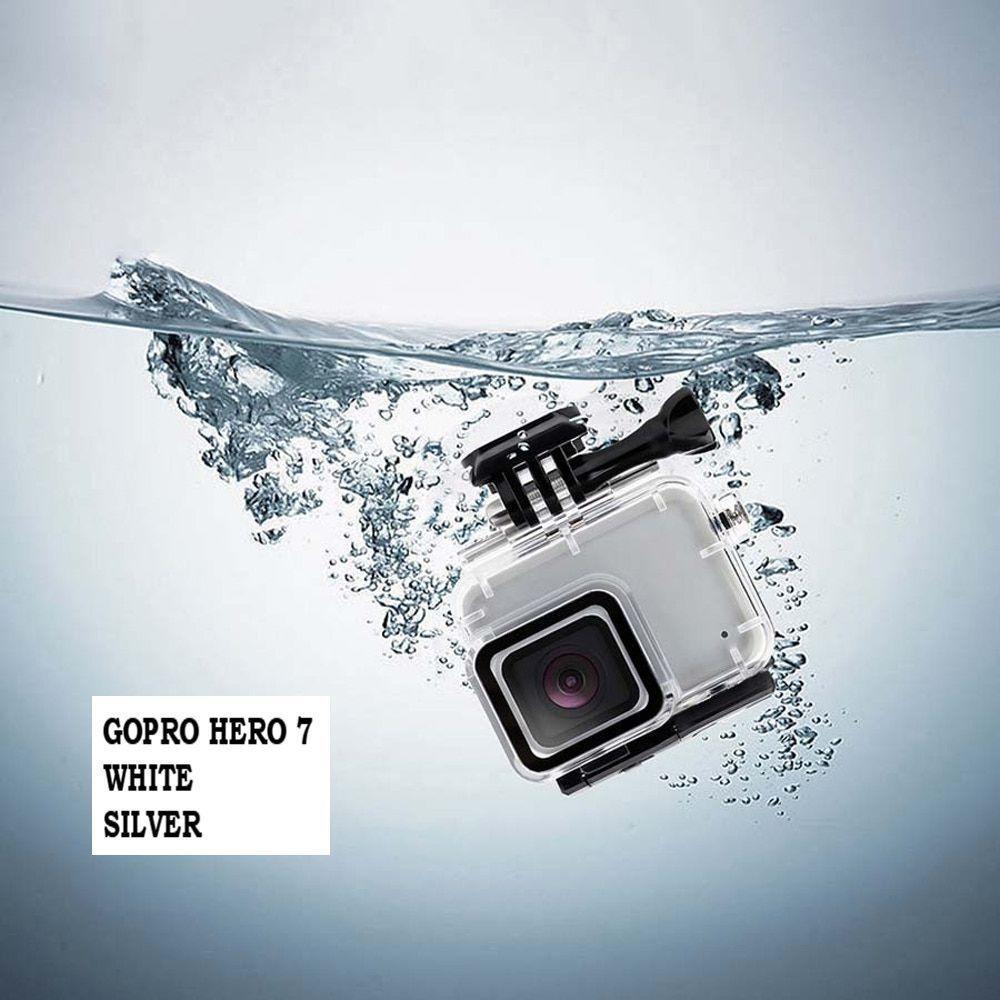 Caixa Estanque Fechada Sem Remoção Lente GoPro 7 White e Silver - 4