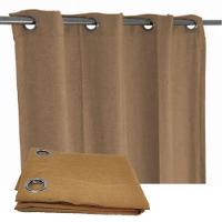 Cortina Dupla Camada 1.40X2.60M 1 Folha 8 Furos Casa Sala Porta Quarto Janela - 1