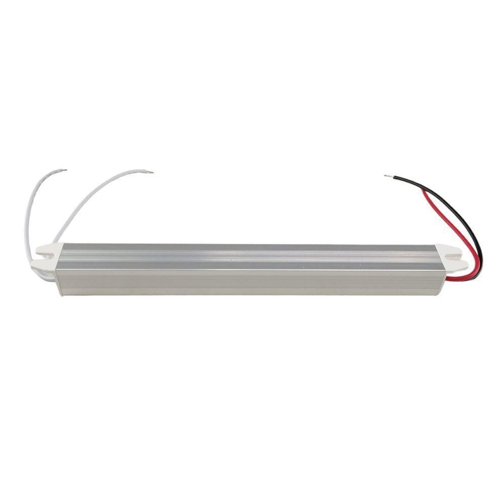 Fonte Slim Drive Bivolt 24w 12v 2a Perfil Fita Led Lustre Luminaria Ip20 Resistente - 6