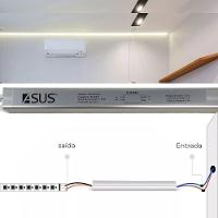 Fonte Slim Drive Bivolt 24w 12v 2a Perfil Fita Led Lustre Luminaria Ip20 Resistente - 3