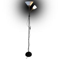 Luminária Abajur Chão Duo Floor Pedestal Articulada Metal Lustre Coluna 1,72m - 5