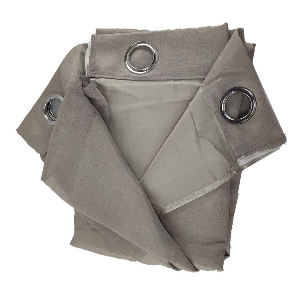 Cortina Dupla Camada 1.40X2.60M 8 Furos 1 Folha Janela Porta Quarto Sala Casa - 2