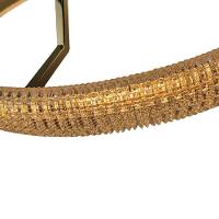 Lustre 3 Em 1 Luminaria Anel Arco Perfil Led Infinito Sala De Jantar Quarto Ambiente Moderno - 9