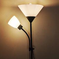 Luminária Abajur Chão Duo Floor Pedestal Articulada Lustre Decoraçao Iluminaçao - 3