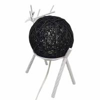 Luminaria Abajur Cervo Rustica Rena Decoraçao Mesa Natal Iluminaçao Sala Quarto Recepçao - 2