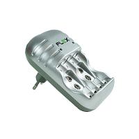 Carregador De Pilha Flex Para 4 Pilhas A. Stop Com Inmetro - 1