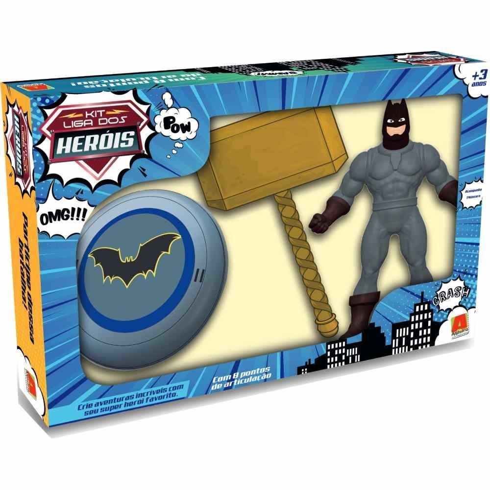 Kit Liga Dos Heróis - Boneco Morcego - Algazarra - 1