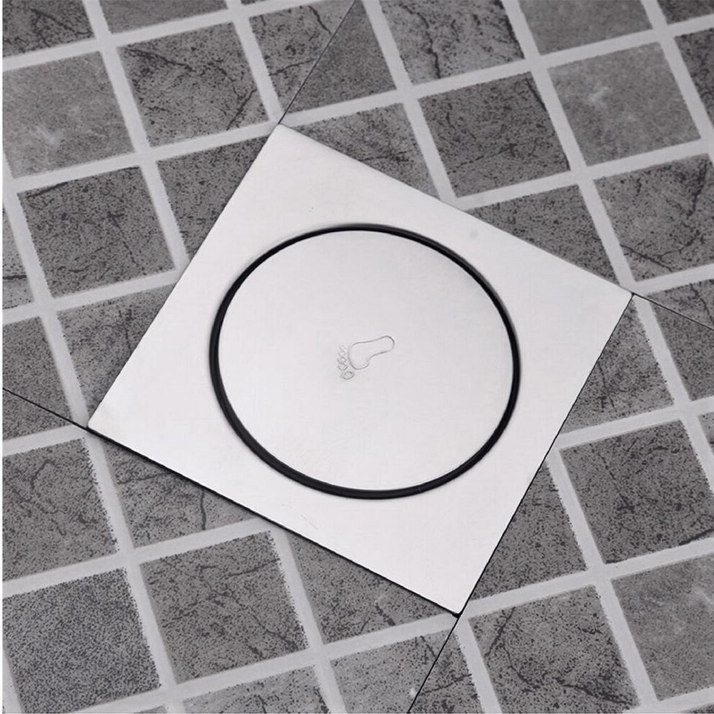 Ralo Click Quadrado 10x10cm Inox - 3