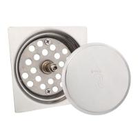 Ralo Click Quadrado 10x10cm Inox