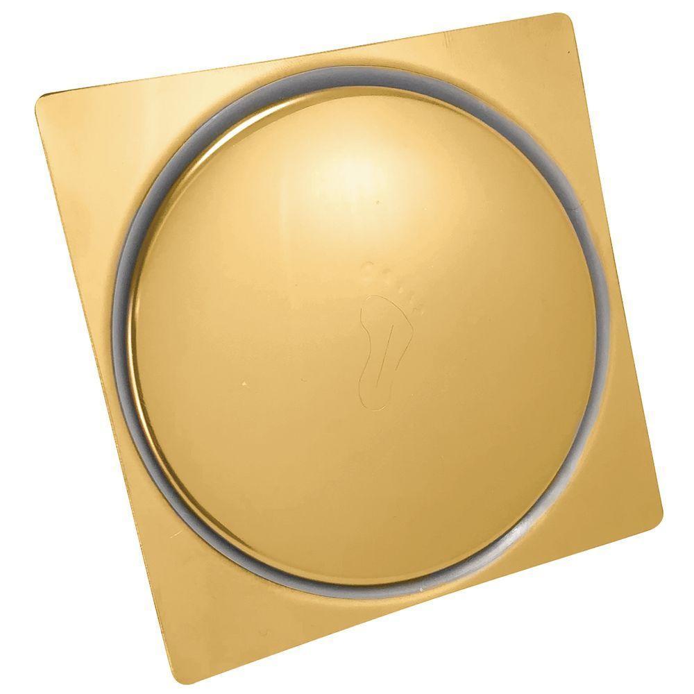 Ralo Click Quadrado 15x15cm Gold - 1