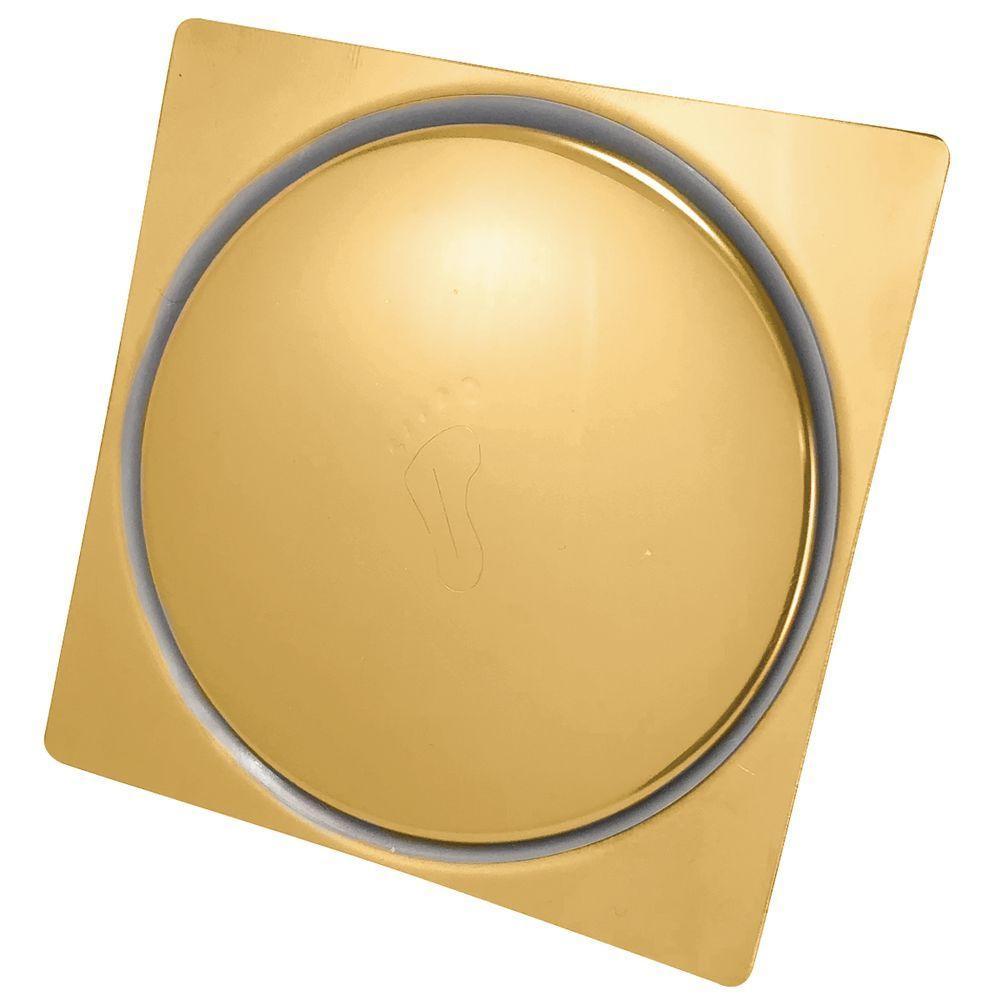 Ralo Click Quadrado 15x15cm Gold - 9