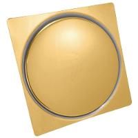 Ralo Click Quadrado 15x15cm Gold - 1