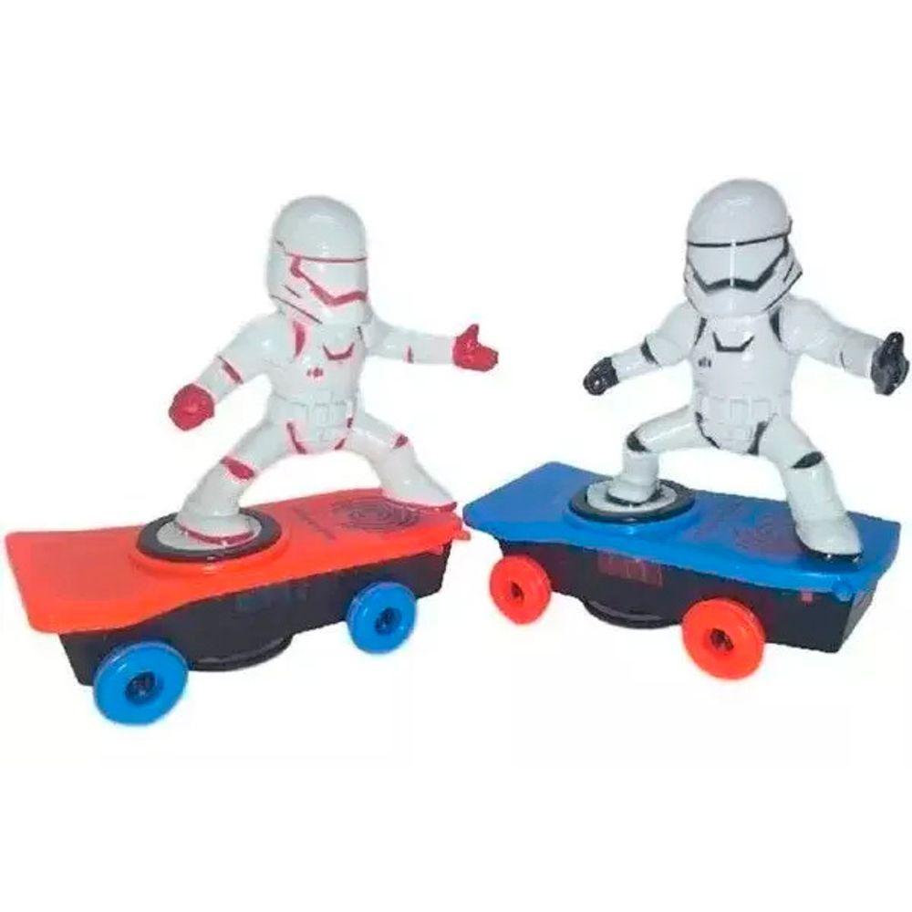 Brinquedo Robô Espacial Radical Com Skate Art Brink - 2
