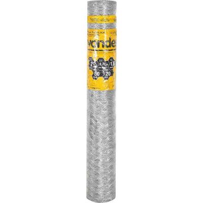 Tela Metálica Galinheiro Hex Malha 2'' Bwg22 1,8m 50m Vonder