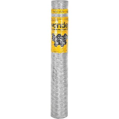 Tela Metálica Galinheiro Hex Malha 2'' Bwg22 1,5m 50m Vonder