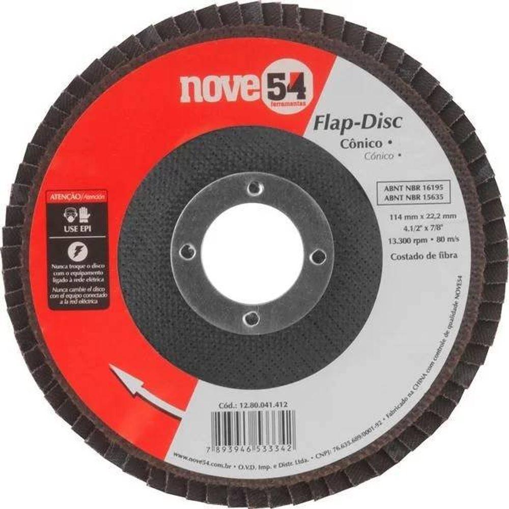 Disco Flap Disc Conico 4.1/2 G40 - Nove54 - 1