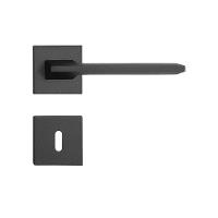 Fechadura Sara Preta Roseta Quadrada 55mm Pado Interna - 1