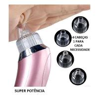 Aparelho Removedor Cravos Espinhas Acne Extrator Vácuo + ítem Exclusivo - 4 Cb -usb
