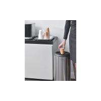 Lixeira Inox Tramontina Porta Copos Scotch Brite Base E Aro Em Polipropileno 31 L Tramontina - 3