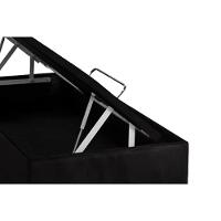 Cama Box Baú Casal Universal Suede Nero Black (138x188x35) - Ortobom - 2