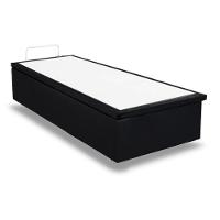 Cama Box Baú Casal Universal Suede Nero Black (138x188x35) - Ortobom