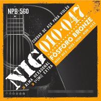 Encordoamento Violão Aço Fósforo Bronze 010"-047" Nig - Npb560 - 1