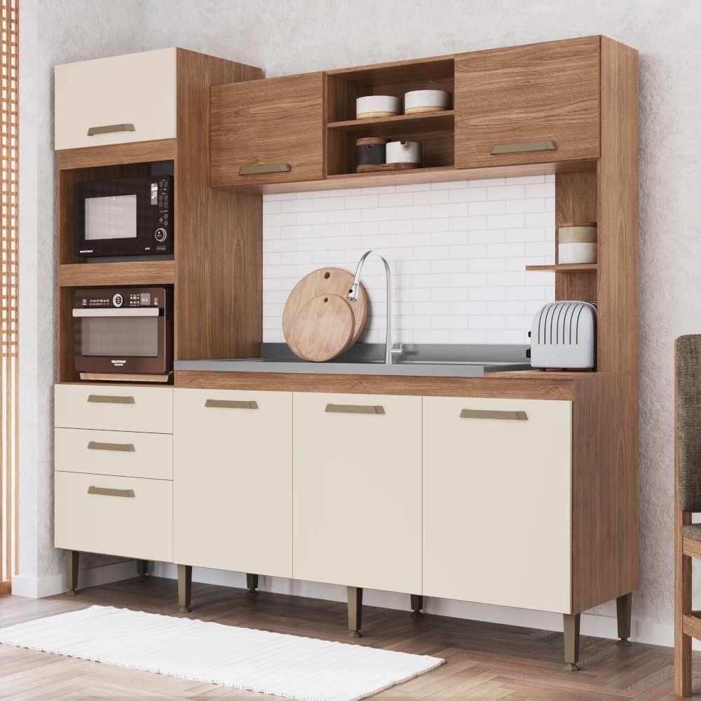 Cozinha Compacta 7 Portas E 2 Gavetas Irm Melyna - 1