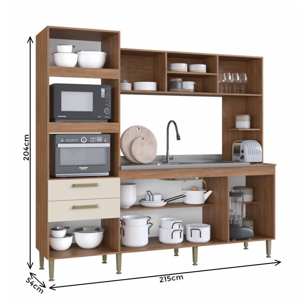 Cozinha Compacta 7 Portas E 2 Gavetas Irm Melyna - 2