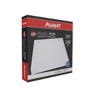 Kit 5 Painel Led 24w Sobrepor Branco 6500k - 3