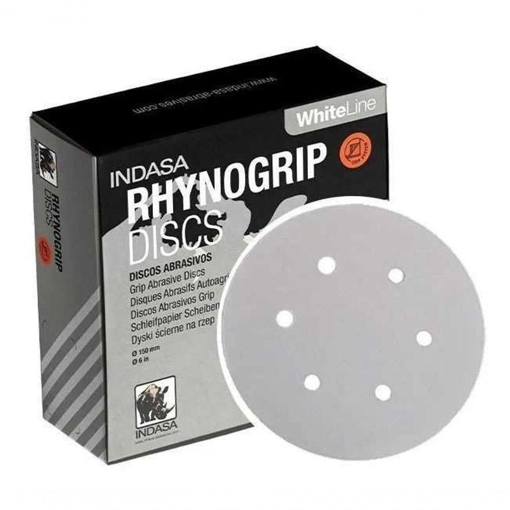 Indasa Disco Lixa D150 6f Rhynogrip White - P100 Sem Variação único - 1