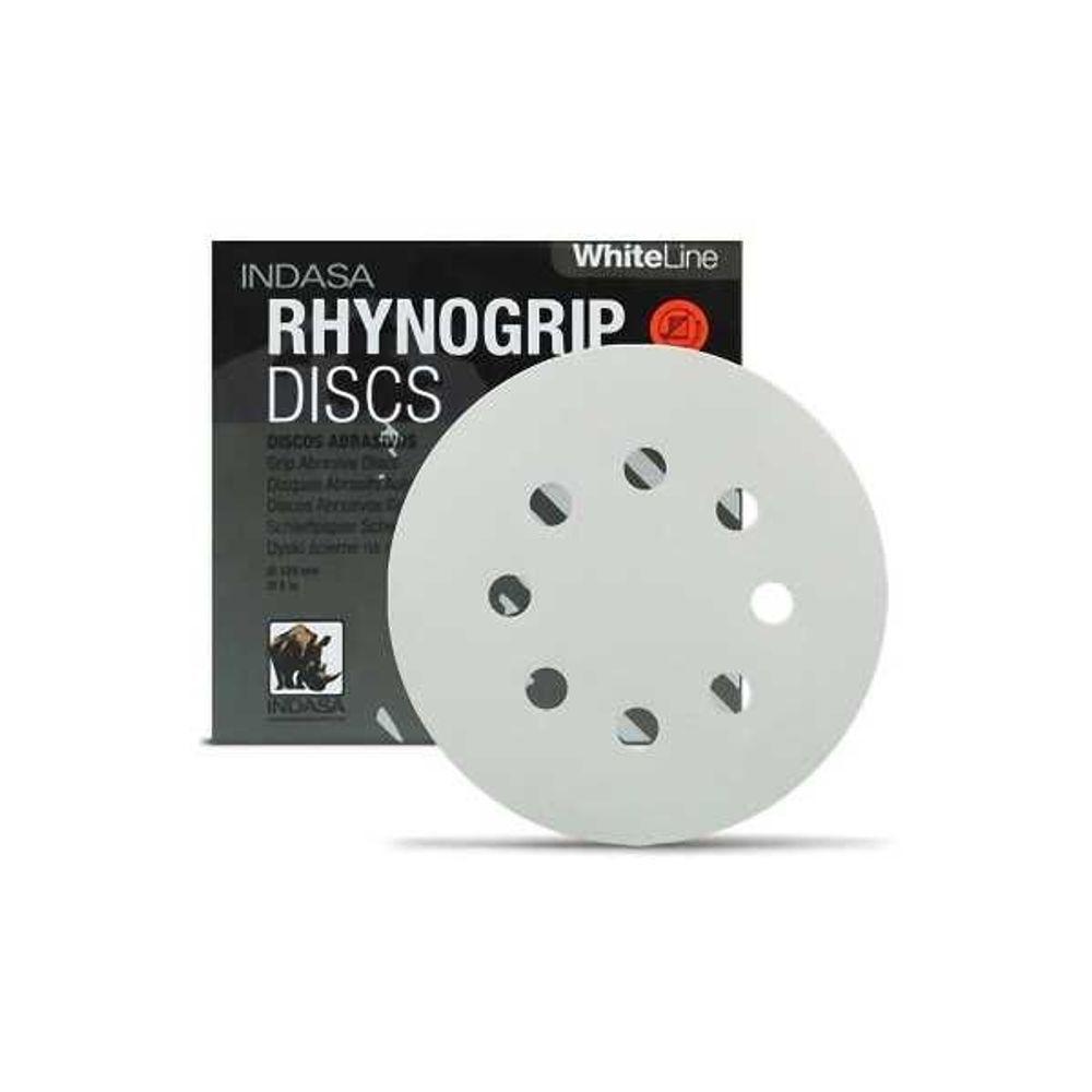 Disco Lixa D125 8f Rhynogrip White - P80 - Menor Indasa Sem Variação único - 1