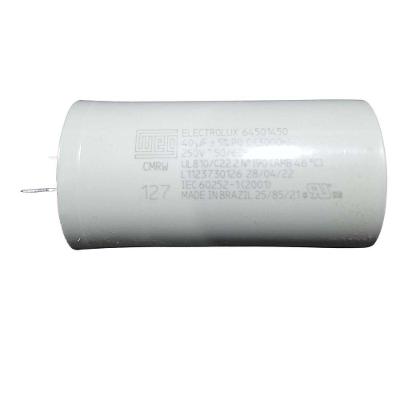 Capacitor 40Uf 250V p/Lavadora Electrolux 64188913