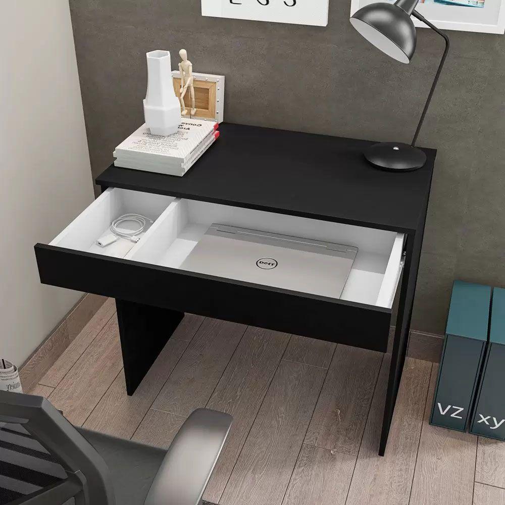 Mesa Para Computador Notebook Alexa - Ajl Moveis Cor Preto - 4