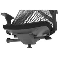 Kit 02 Cadeiras Escritório Kron P03 Crepe Preto