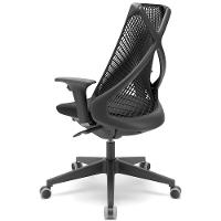 Kit 02 Cadeiras Escritório Kron P03 Crepe Preto - 5