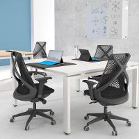 Kit 02 Cadeiras Escritório Kron P03 Crepe Preto - 9