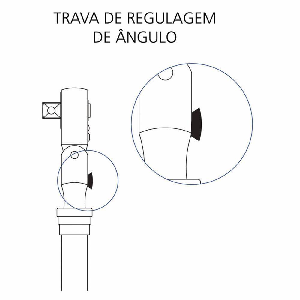 Catraca Telescópica Cabeça Flexível - Encaixe 1/2" Tramontina - 5