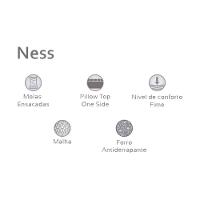 Cama Box Solteiro: Colchão Molas MasterPocket Ensacadas Herval   Ness + Base CRC Courano Marrom(88x188)