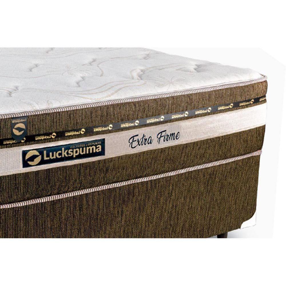 Cama Box King: Colchão Molas Ensacadas Luckspuma MasterPocket Esplendor + Base CRC Suede Brown(193x203) - 3