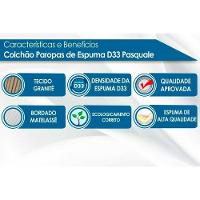 Cama Box Solteiro: Colchão Espuma D33 Paropas Pasquale + Base CRC Rústico Clean(88x188) - 5