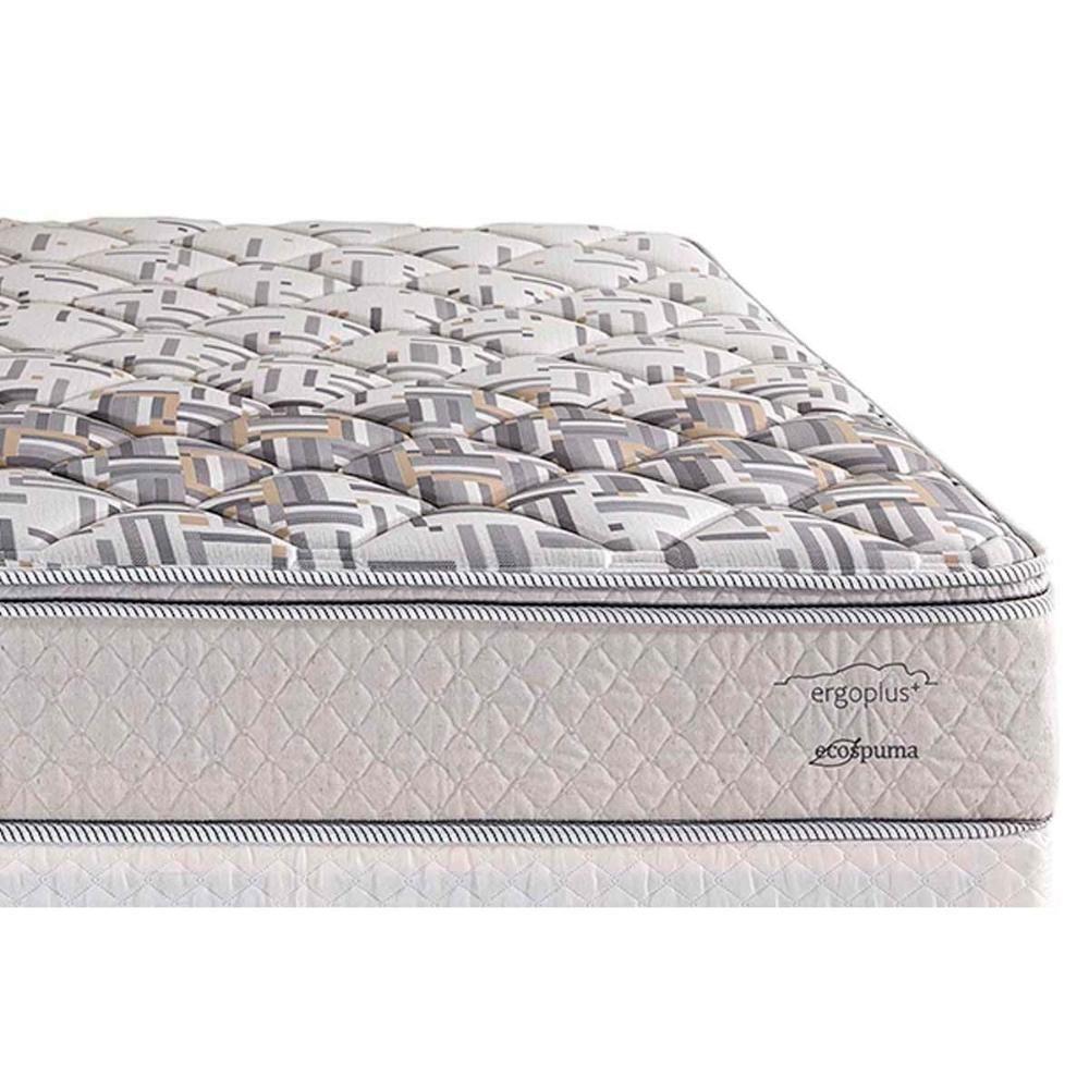 Cama Box Solteiro: Colchão Ortopédico Herval ErgoPlus/EP Anatômico + Base CRC Suede Gray(88x188) - 4