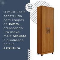 Armário Multiuso Sparta 2 Portas Com Chave Benetil Cinamomo - 2