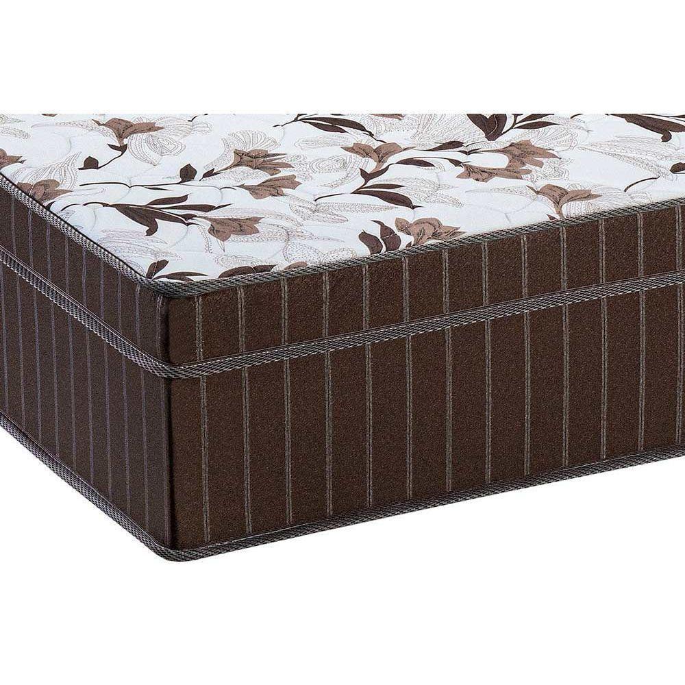 Cama Box Queen: Colchão Espuma D45 Polar Pérola Brown + Base CRC Courano Brown(158x198) - 4