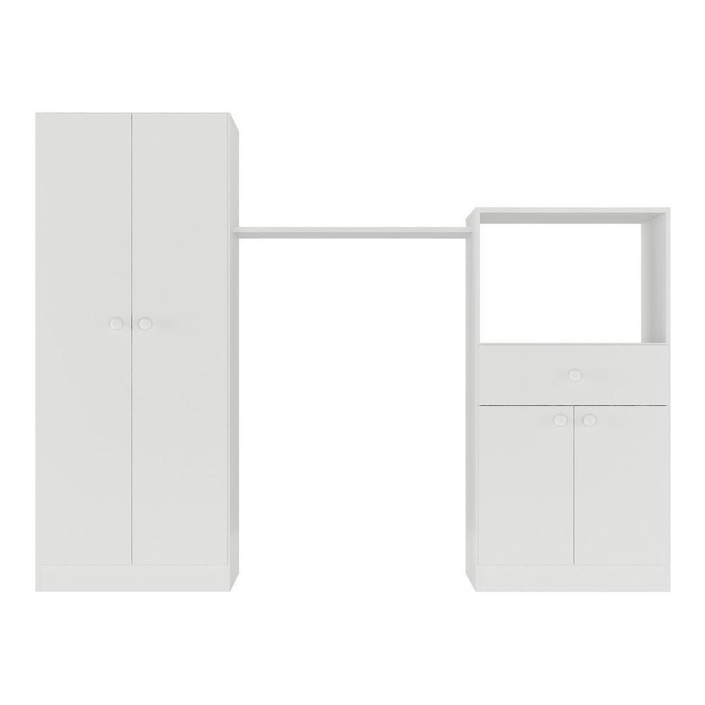 Quarto Infantil Com Berço Cômoda Olívia Branco - 3